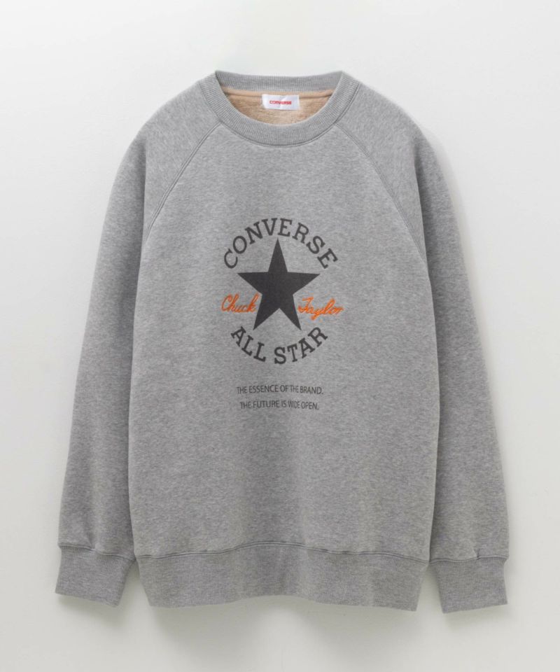 CONVERSE  パッチプリント身頃裏シャギトレーナー レディース商品画像-17