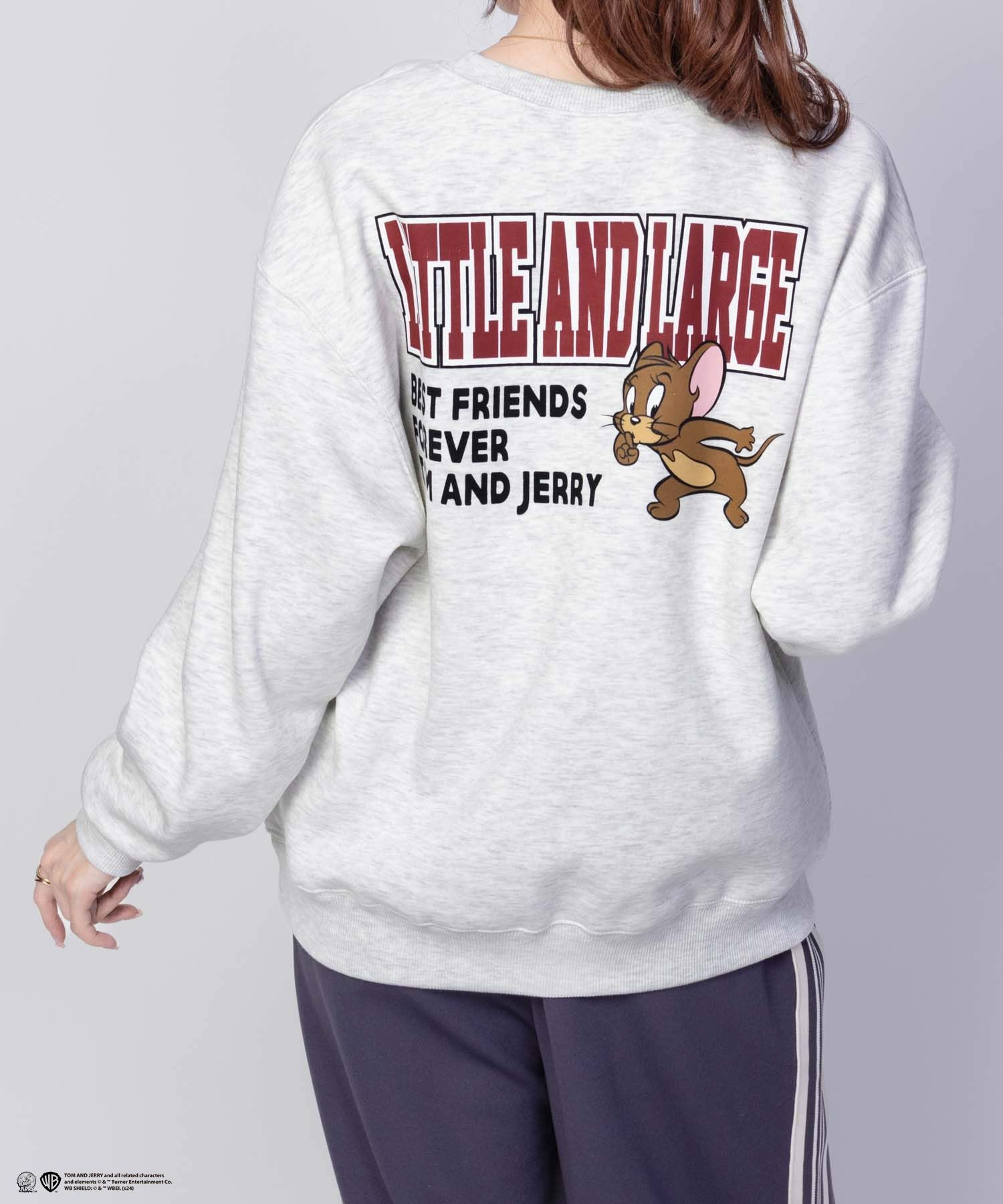 [期間限定価格]Tom and Jerry 刺繍ルーズトレーナー レディース商品画像-1