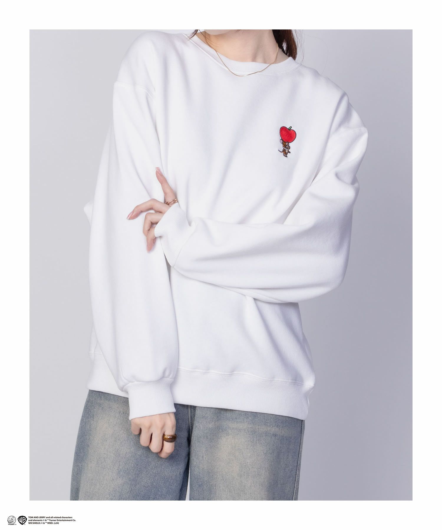 [期間限定価格]Tom and Jerry 刺繍ルーズトレーナー レディース商品サムネイル-4