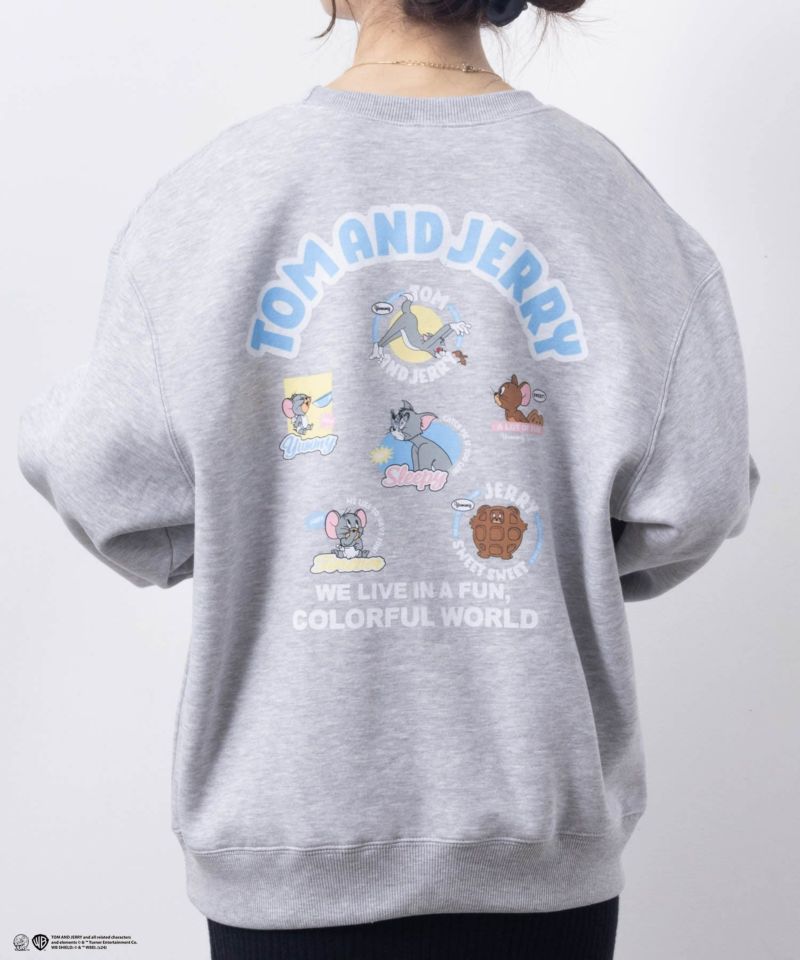 [期間限定価格]Tom and Jerry 刺繍ルーズトレーナー レディース商品画像-5