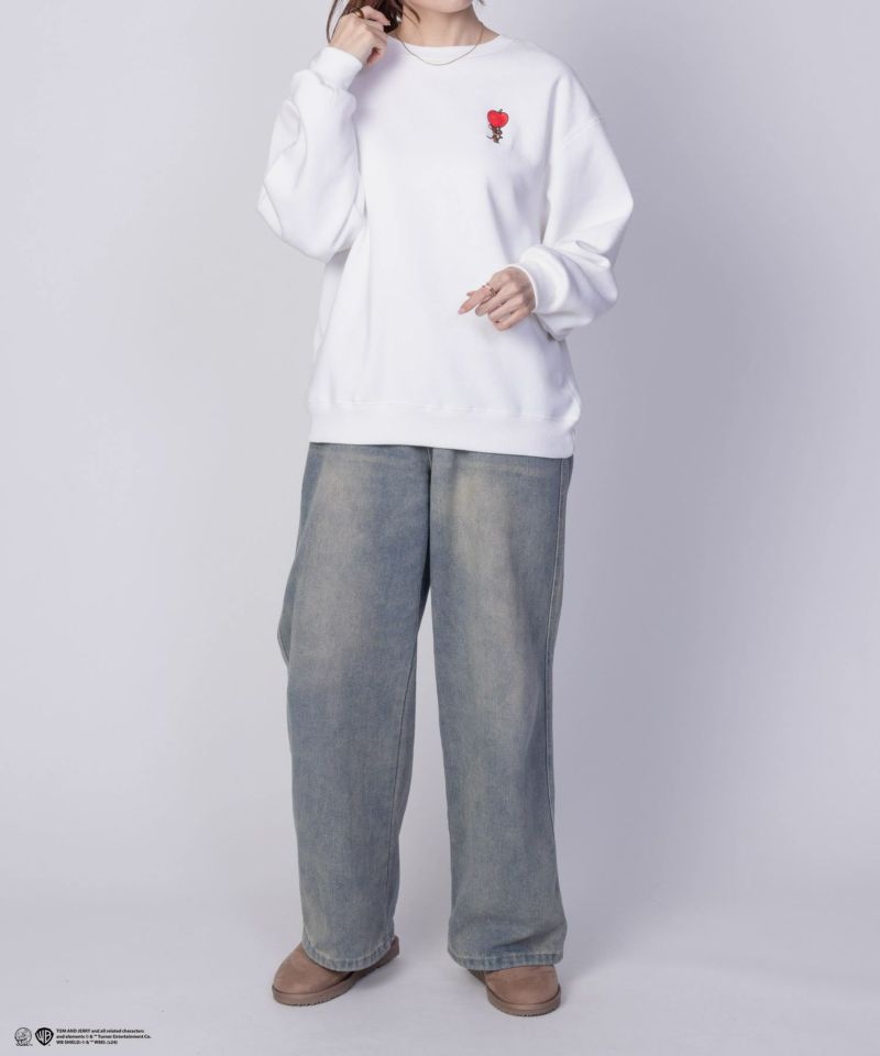 [期間限定価格]Tom and Jerry 刺繍ルーズトレーナー レディース商品画像-8