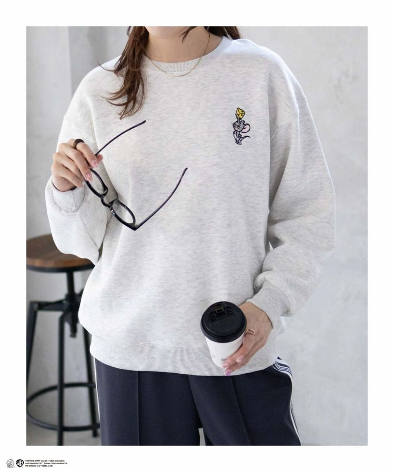[期間限定価格]Tom and Jerry 刺繍ルーズトレーナー レディース商品画像-11