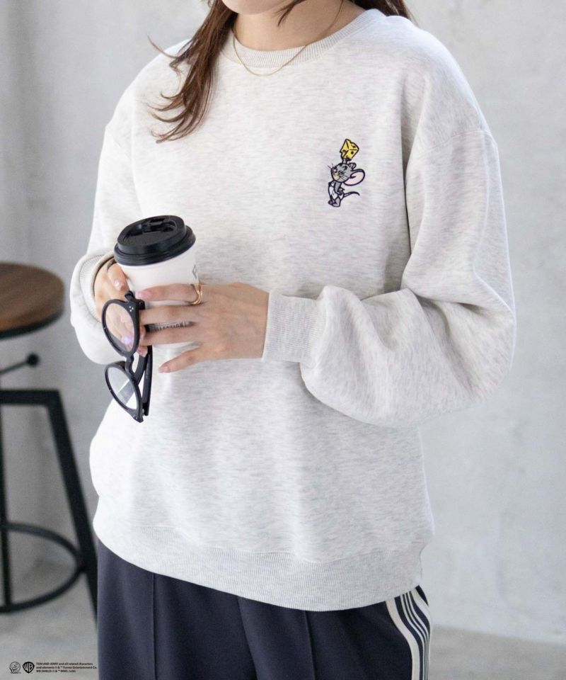 [期間限定価格]Tom and Jerry 刺繍ルーズトレーナー レディース商品画像-12