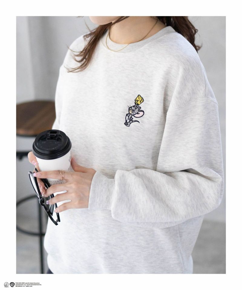 [期間限定価格]Tom and Jerry 刺繍ルーズトレーナー レディース商品画像-13