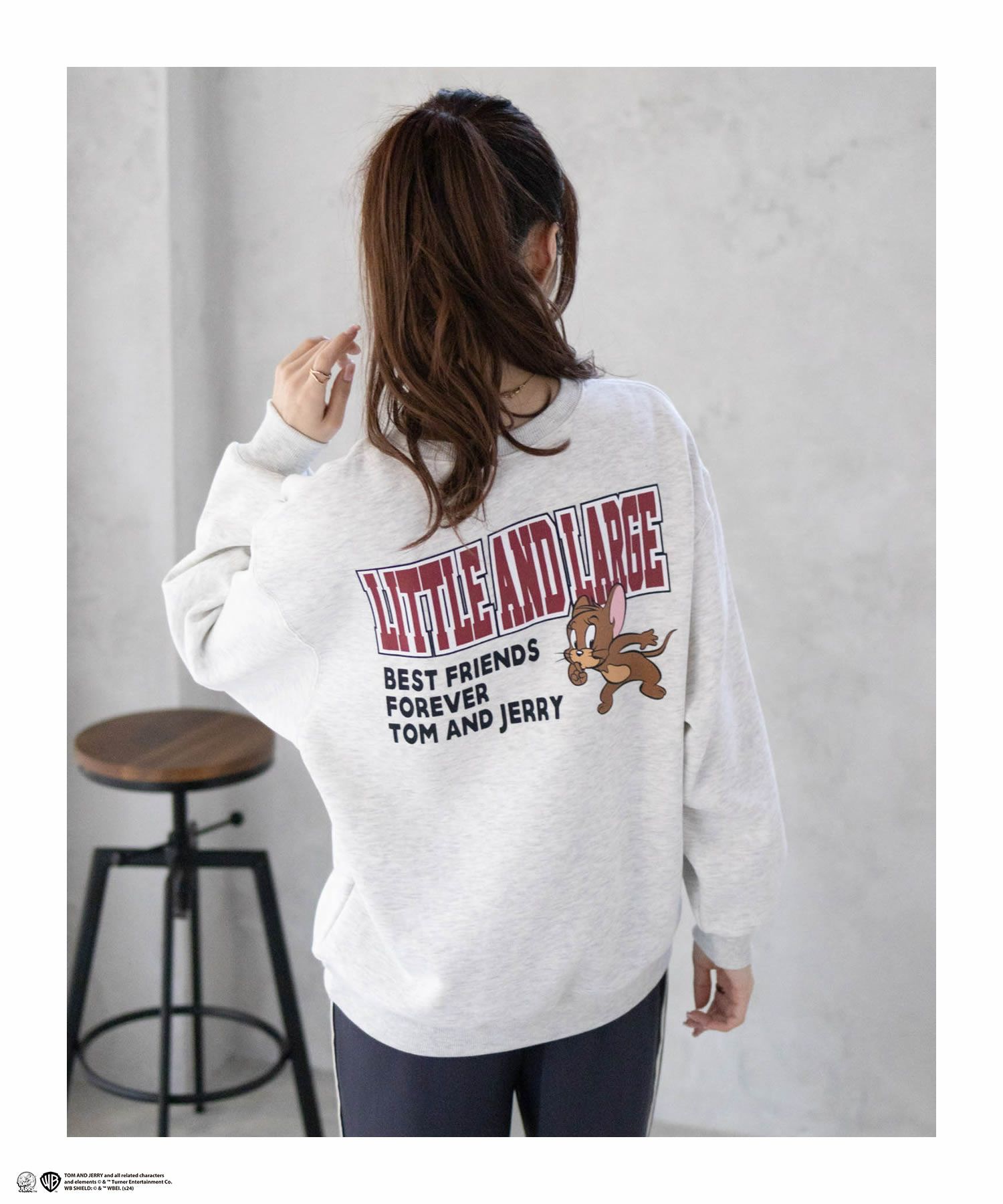 [期間限定価格]Tom and Jerry 刺繍ルーズトレーナー レディース商品画像-14