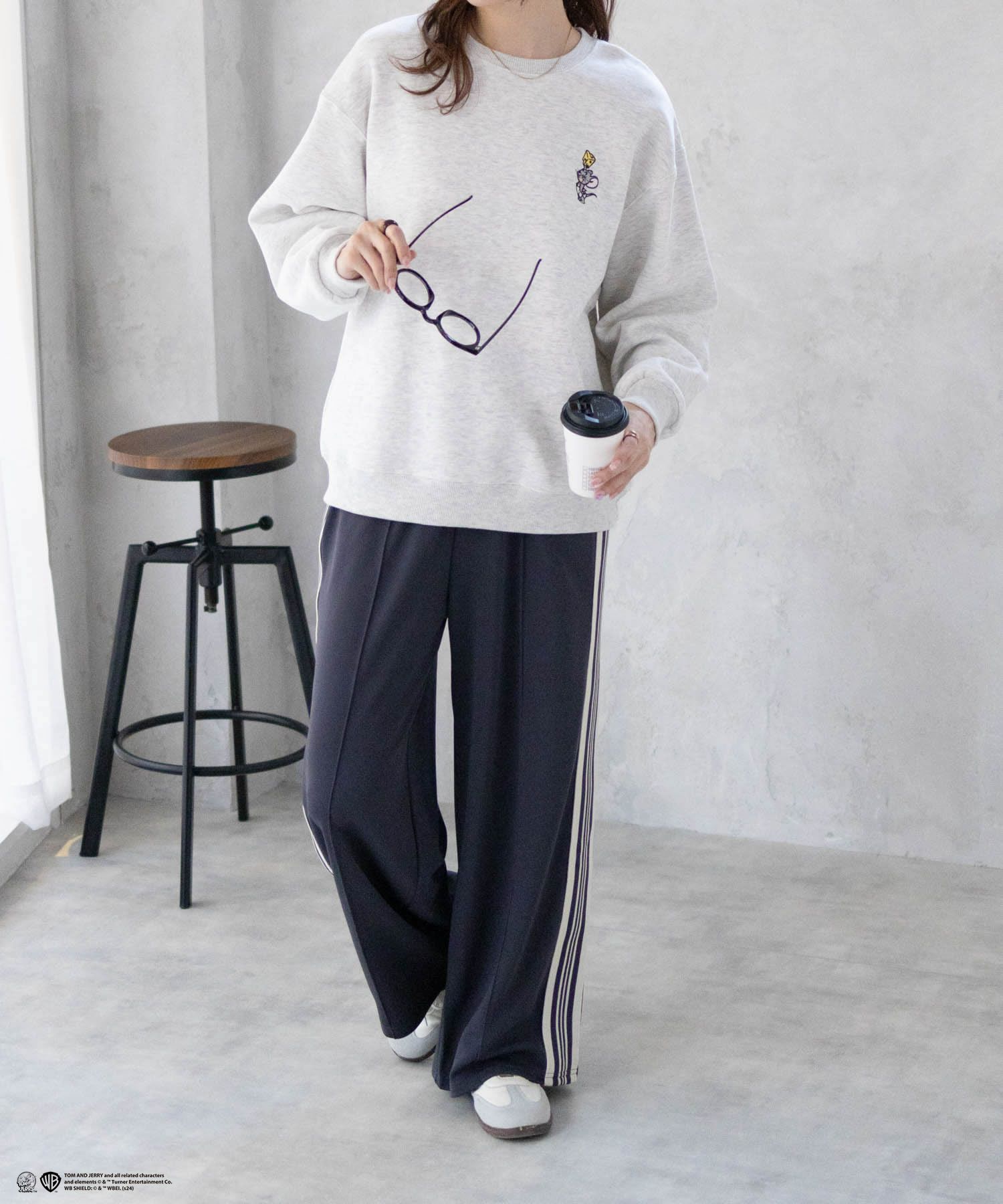 [期間限定価格]Tom and Jerry 刺繍ルーズトレーナー レディース商品サムネイル-16