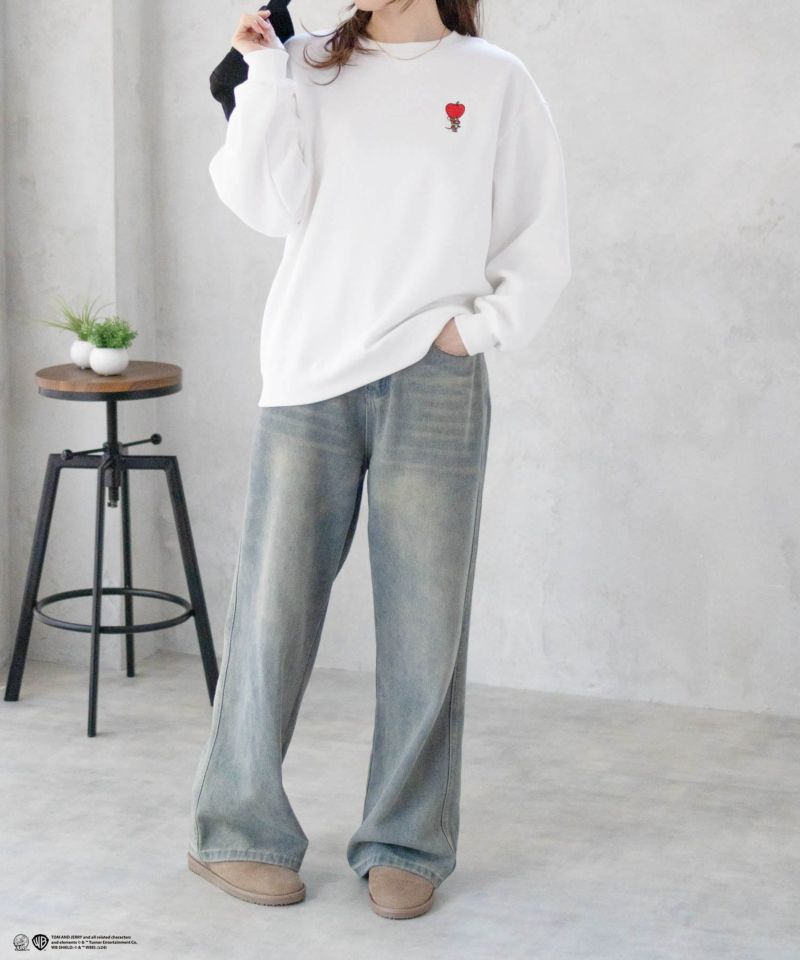 [期間限定価格]Tom and Jerry 刺繍ルーズトレーナー レディース商品画像-21