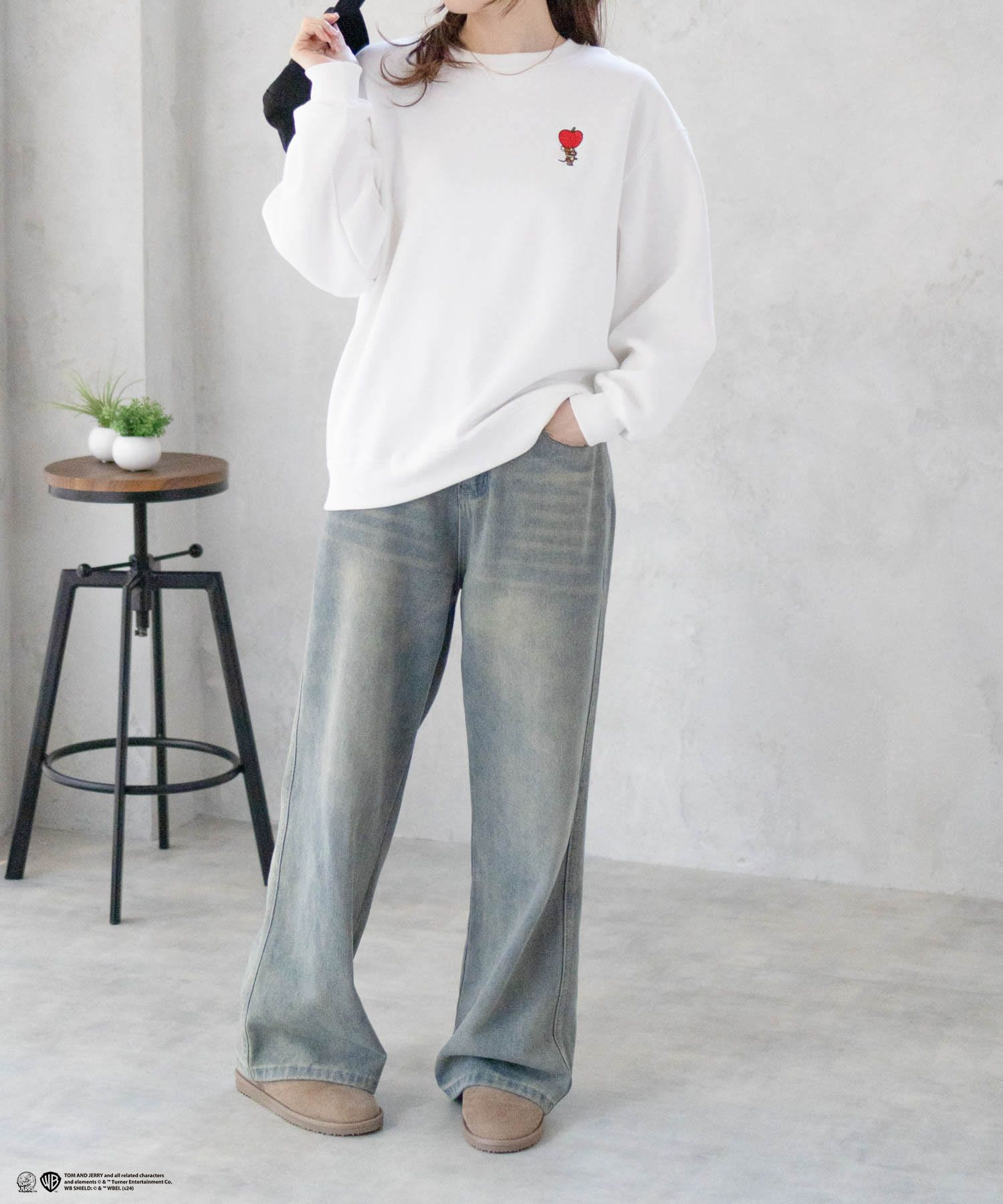 [期間限定価格]Tom and Jerry 刺繍ルーズトレーナー レディース商品サムネイル-21