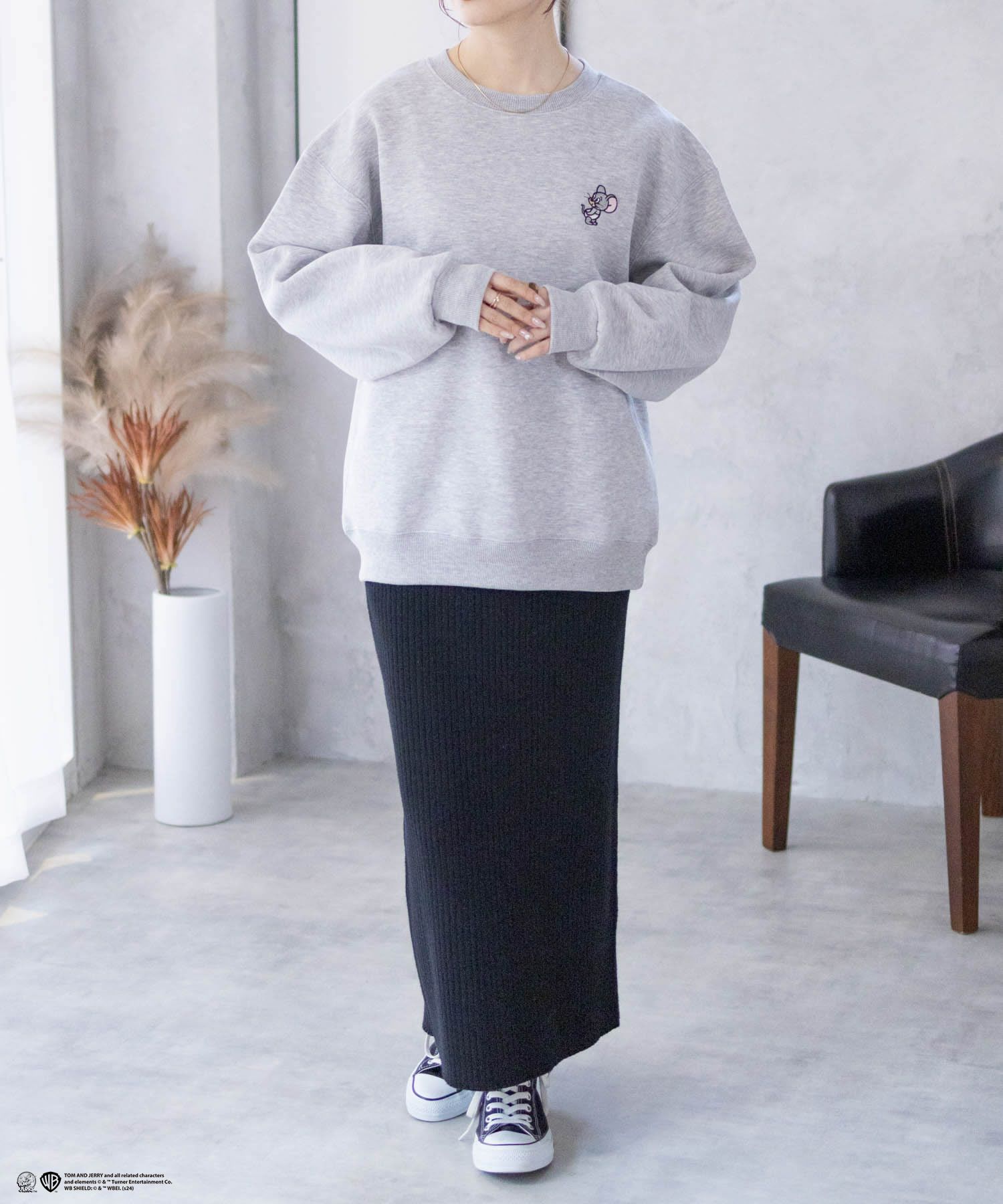 [期間限定価格]Tom and Jerry 刺繍ルーズトレーナー レディース商品サムネイル-25