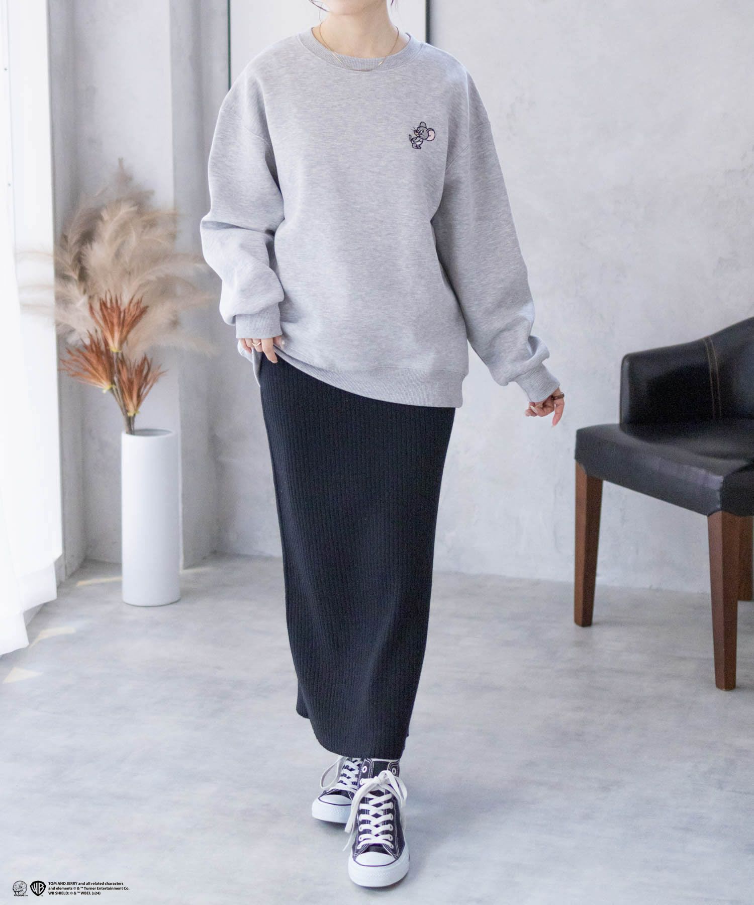 [期間限定価格]Tom and Jerry 刺繍ルーズトレーナー レディース商品画像-26