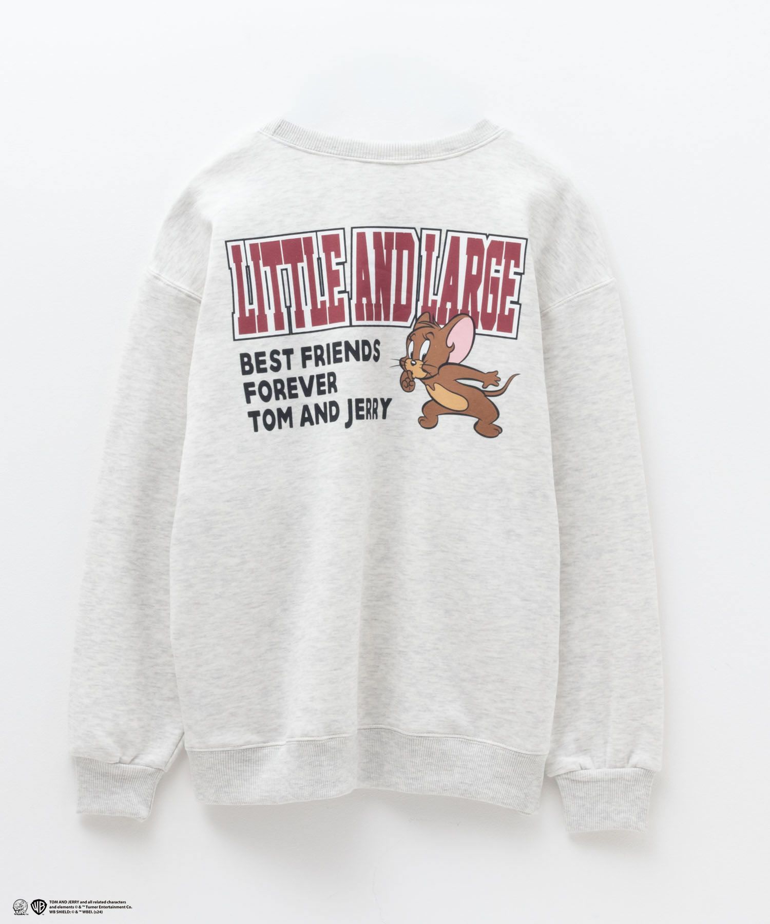 Tom and Jerry 刺繍ルーズトレーナー レディース