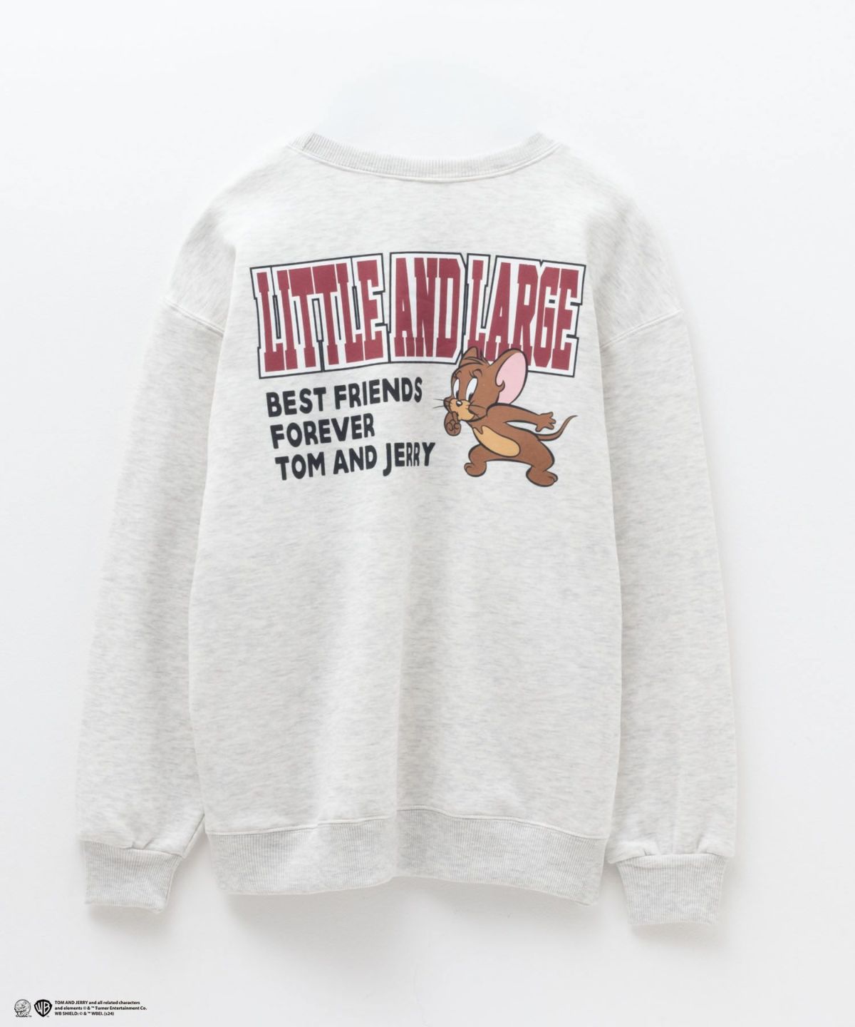 Tom and Jerry 刺繍ルーズトレーナー レディース