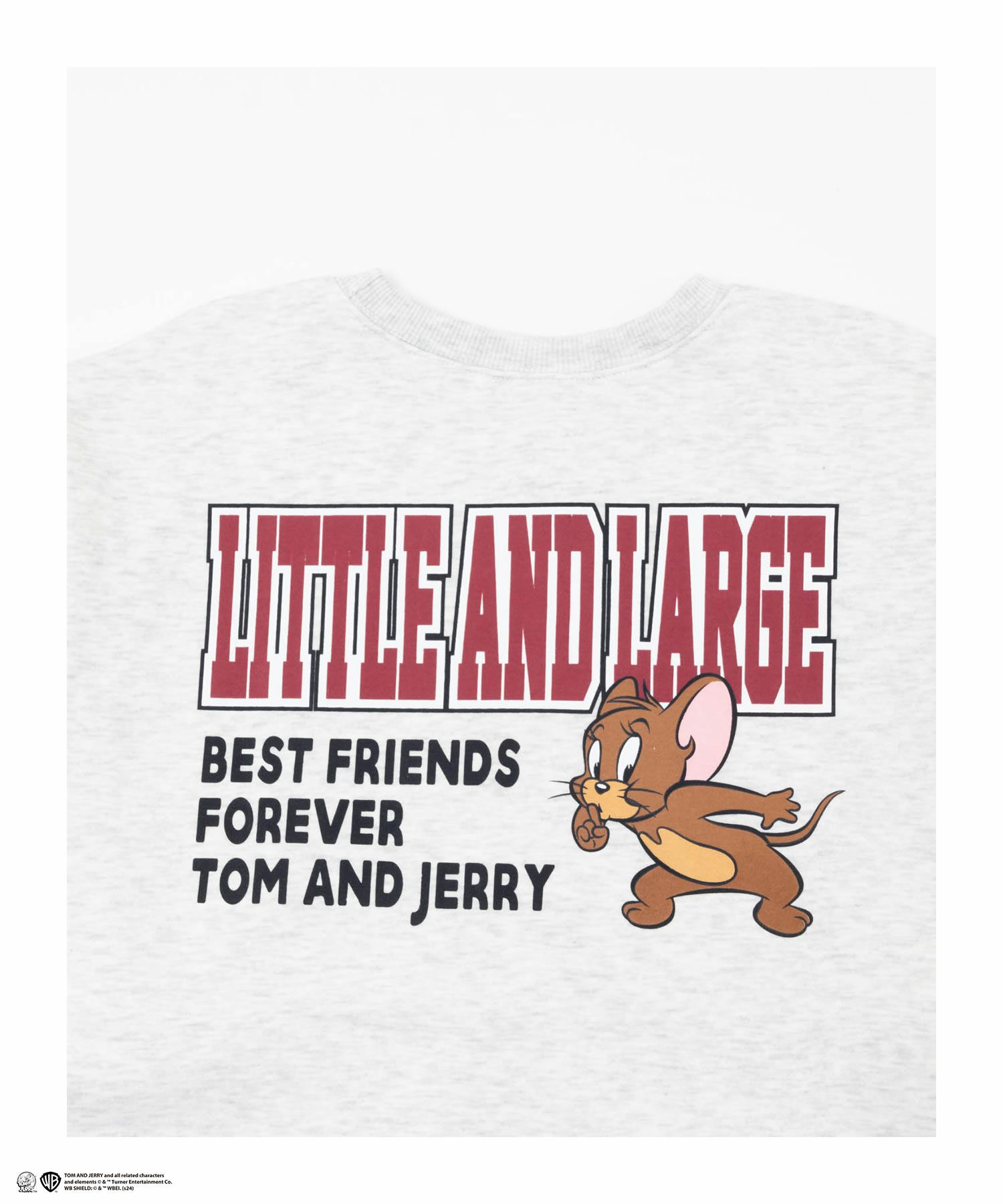 Tom and Jerry 刺繍ルーズトレーナー レディース