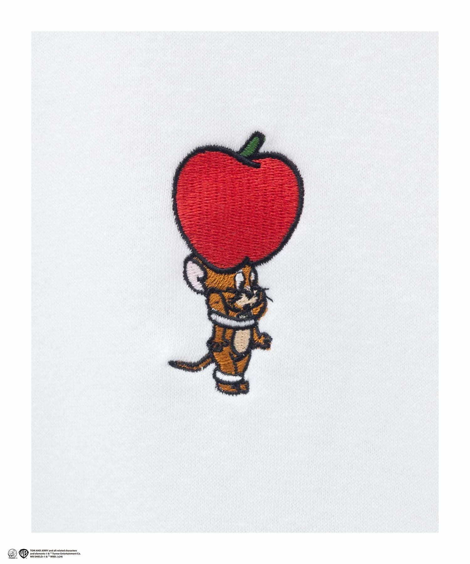 Tom and Jerry 刺繍ルーズトレーナー レディース