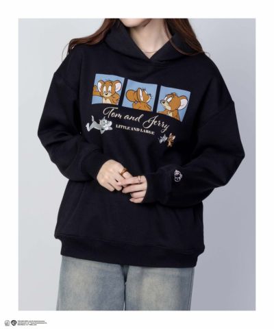 Tom and Jerry プリントルーズパーカー レディース