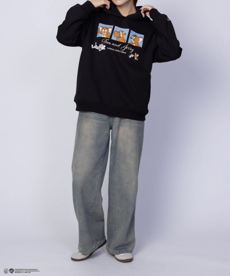 [期間限定価格]Tom and Jerry プリントルーズパーカー レディース商品画像-3