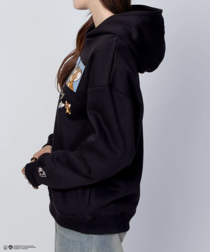 [期間限定価格]Tom and Jerry プリントルーズパーカー レディース商品画像-5