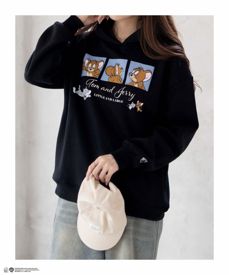 [期間限定価格]Tom and Jerry プリントルーズパーカー レディース商品画像-7