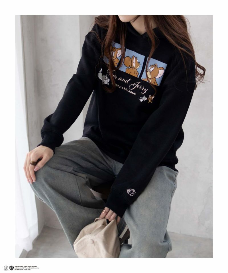 [期間限定価格]Tom and Jerry プリントルーズパーカー レディース商品画像-10
