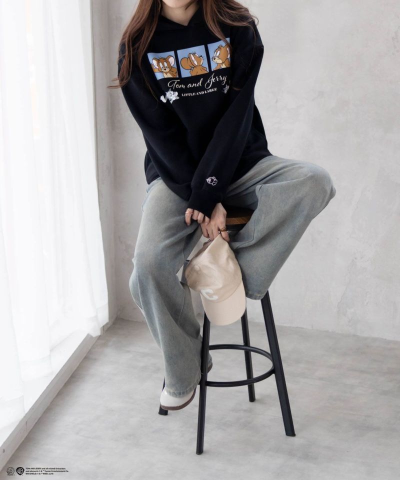 [期間限定価格]Tom and Jerry プリントルーズパーカー レディース商品画像-11