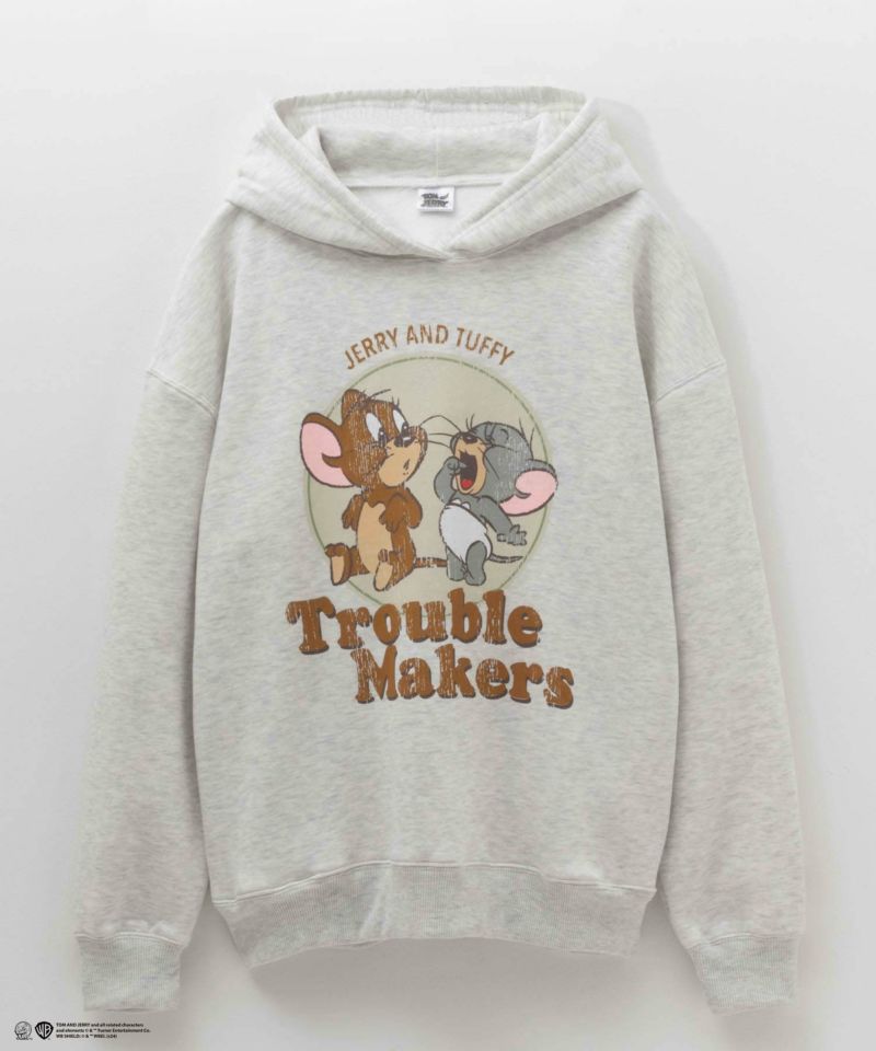 [期間限定価格]Tom and Jerry プリントルーズパーカー レディース商品画像-19