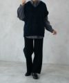 HusHusH  モールVネックニットベスト レディース商品サムネイル-9
