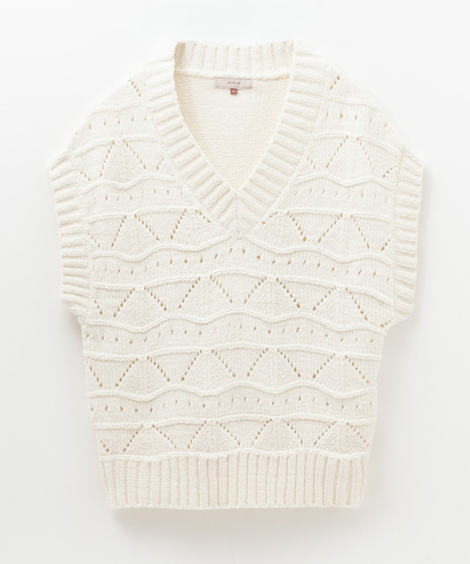 HusHusH  モールVネックニットベスト レディース商品画像-16