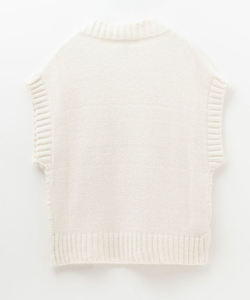 HusHusH  モールVネックニットベスト レディース商品画像-17