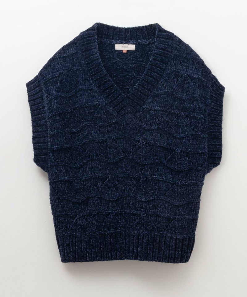HusHusH  モールVネックニットベスト レディース商品画像-18