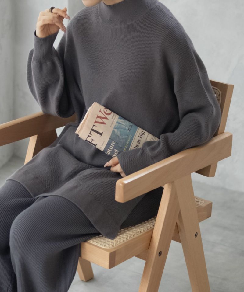 HusHusH  リブハイネックプルオーバー レディース商品画像-3