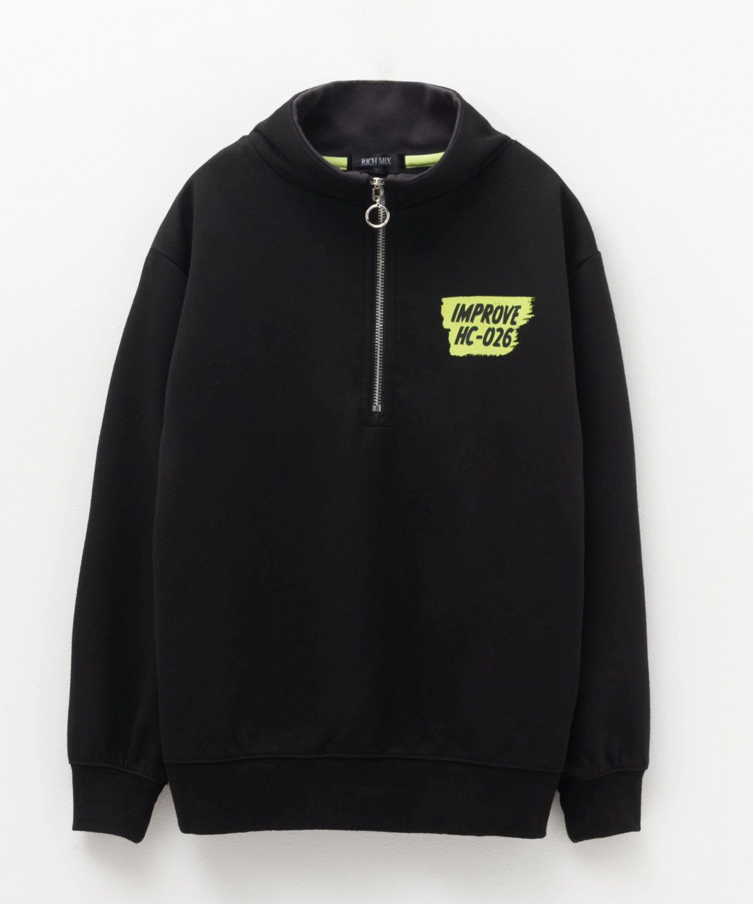 RICH MIX ポンチ素材 ハーフジップトレーナー キッズ