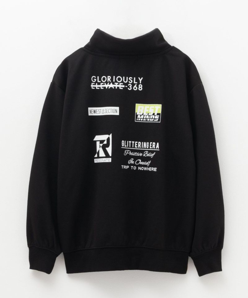 RICH MIX  ポンチ素材 ハーフジップトレーナー キッズ商品画像-2