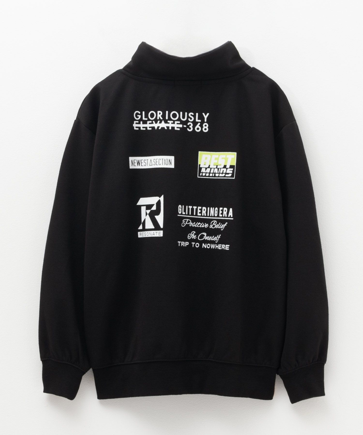 RICH MIX ポンチ素材 ハーフジップトレーナー キッズ