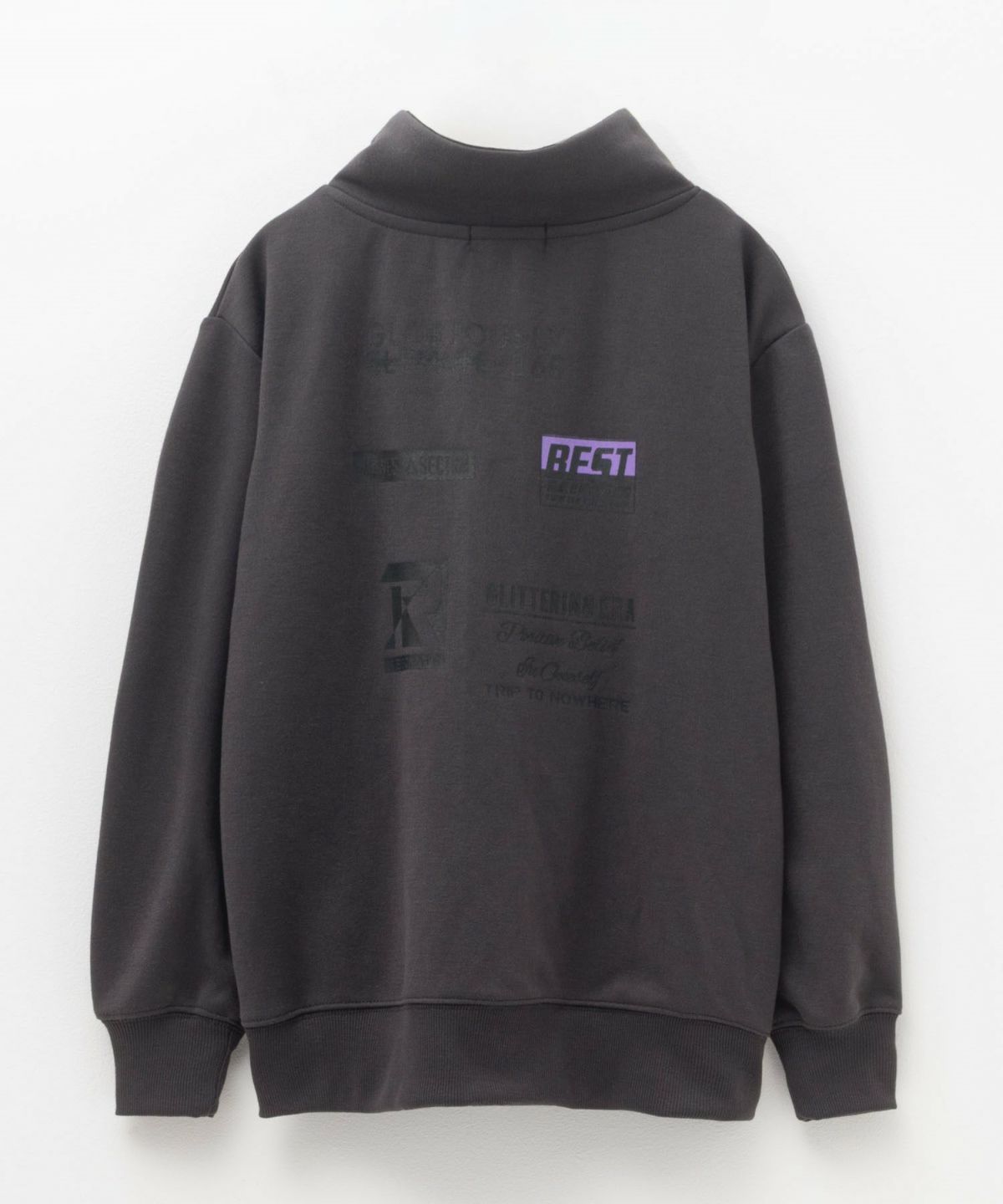 RICH MIX ポンチ素材 ハーフジップトレーナー キッズ