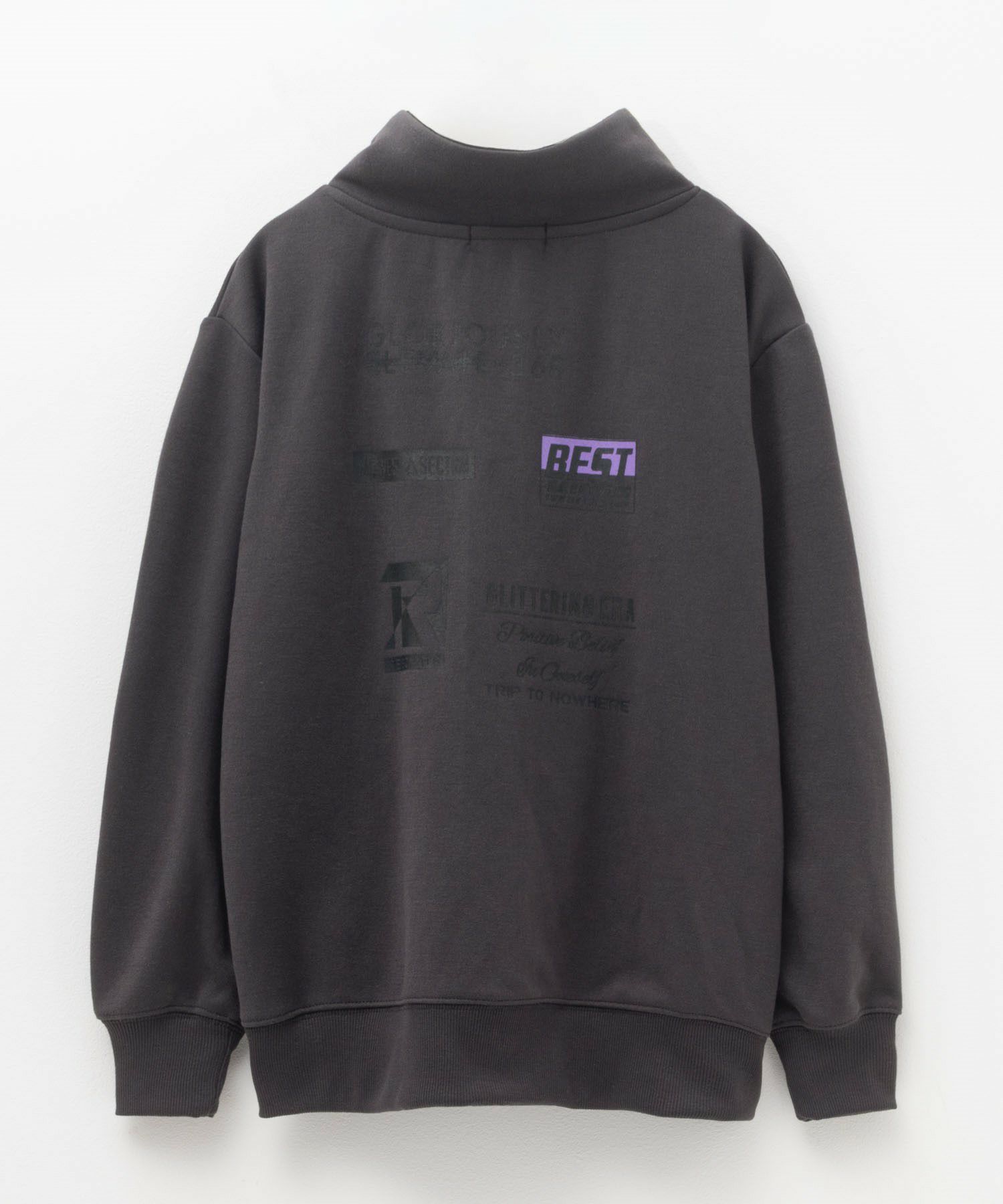 RICH MIX ポンチ素材 ハーフジップトレーナー キッズ