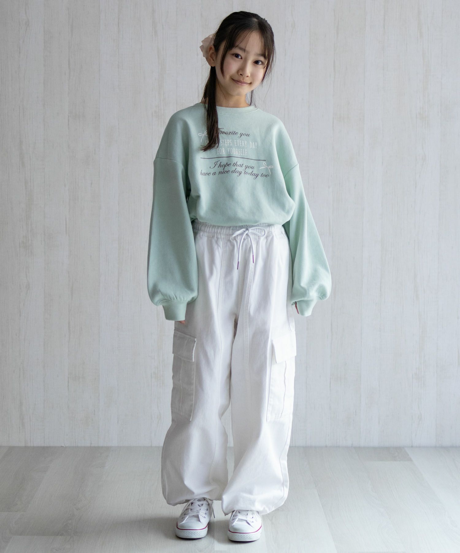 NAVY  デニムカーゴパンツ キッズ商品画像-6