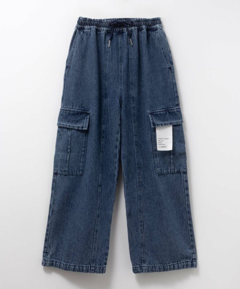 NAVY  デニムカーゴパンツ キッズ商品画像-16