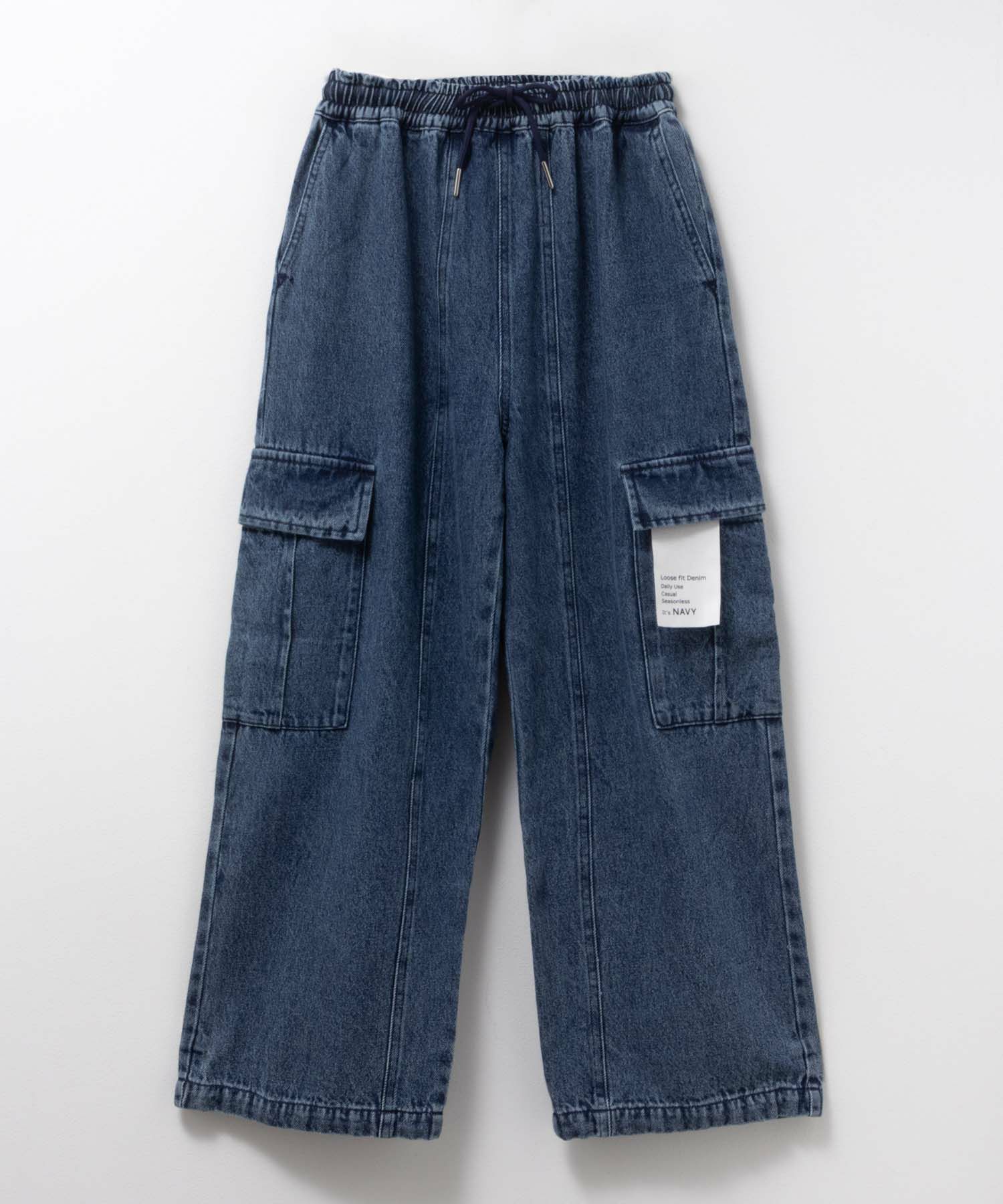 NAVY  デニムカーゴパンツ キッズ商品画像-16