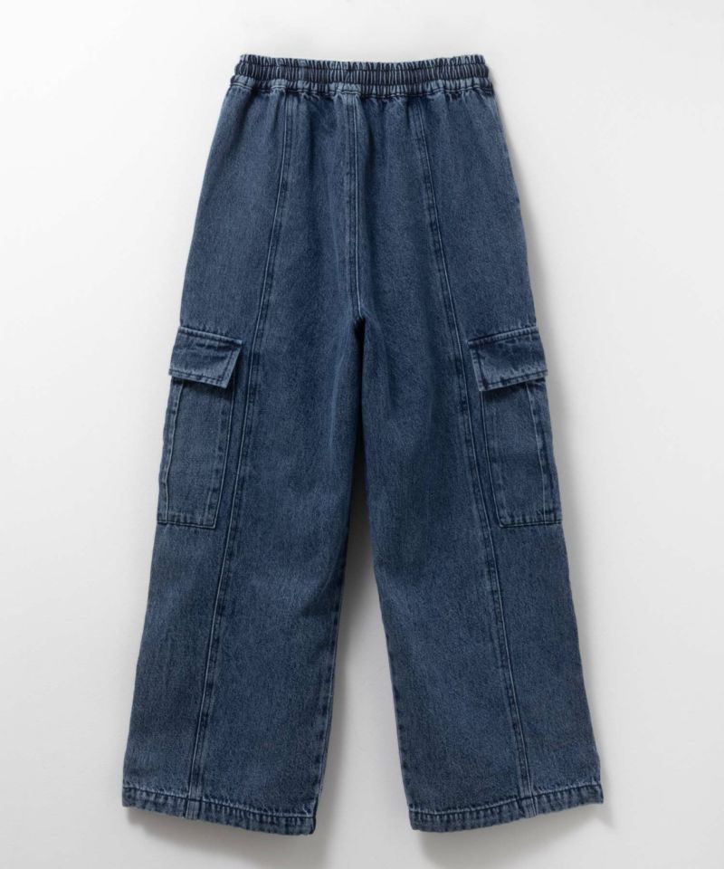 NAVY  デニムカーゴパンツ キッズ商品画像-17