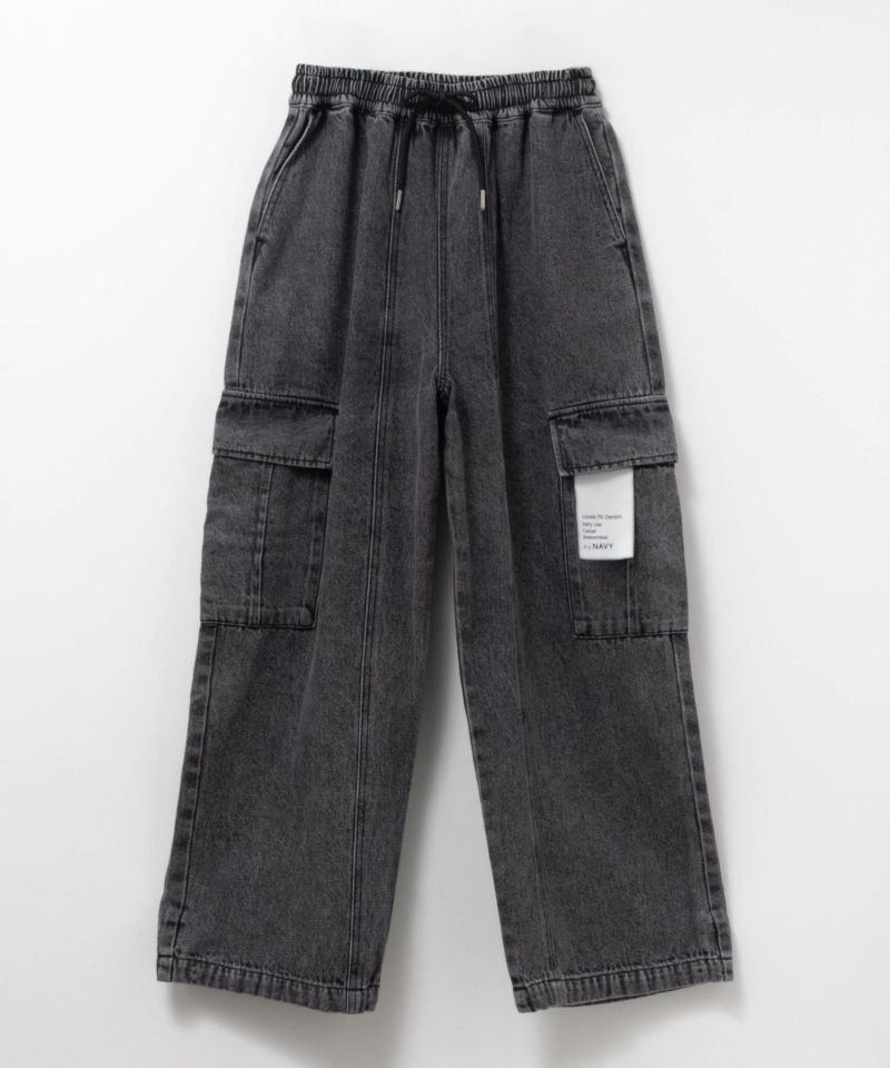 NAVY  デニムカーゴパンツ キッズ商品画像-20