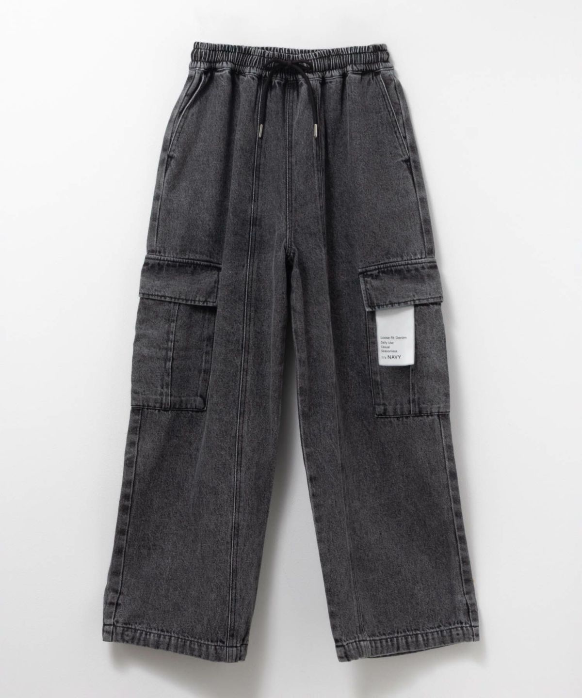 NAVY デニムカーゴパンツ キッズ