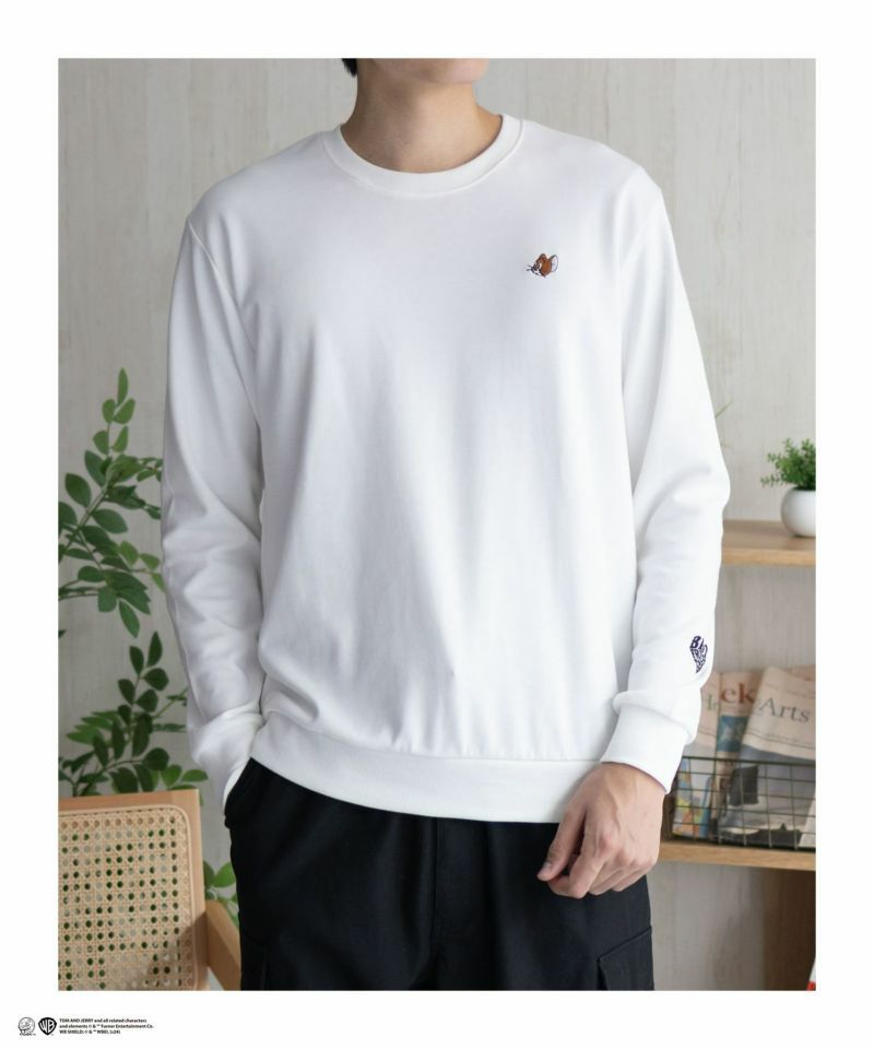 Tom and Jerry ポンチ素材 バックロゴフロッキートレーナー メンズ商品サムネイル-28