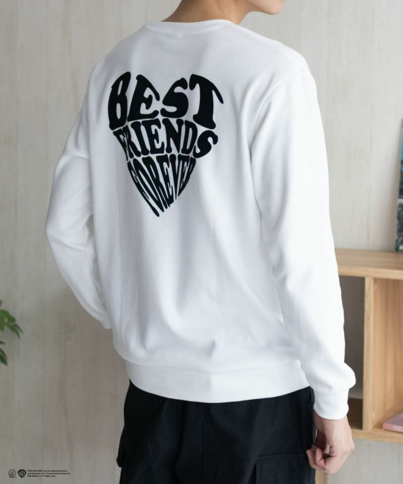 Tom and Jerry ポンチ素材 バックロゴフロッキートレーナー メンズ商品画像-29