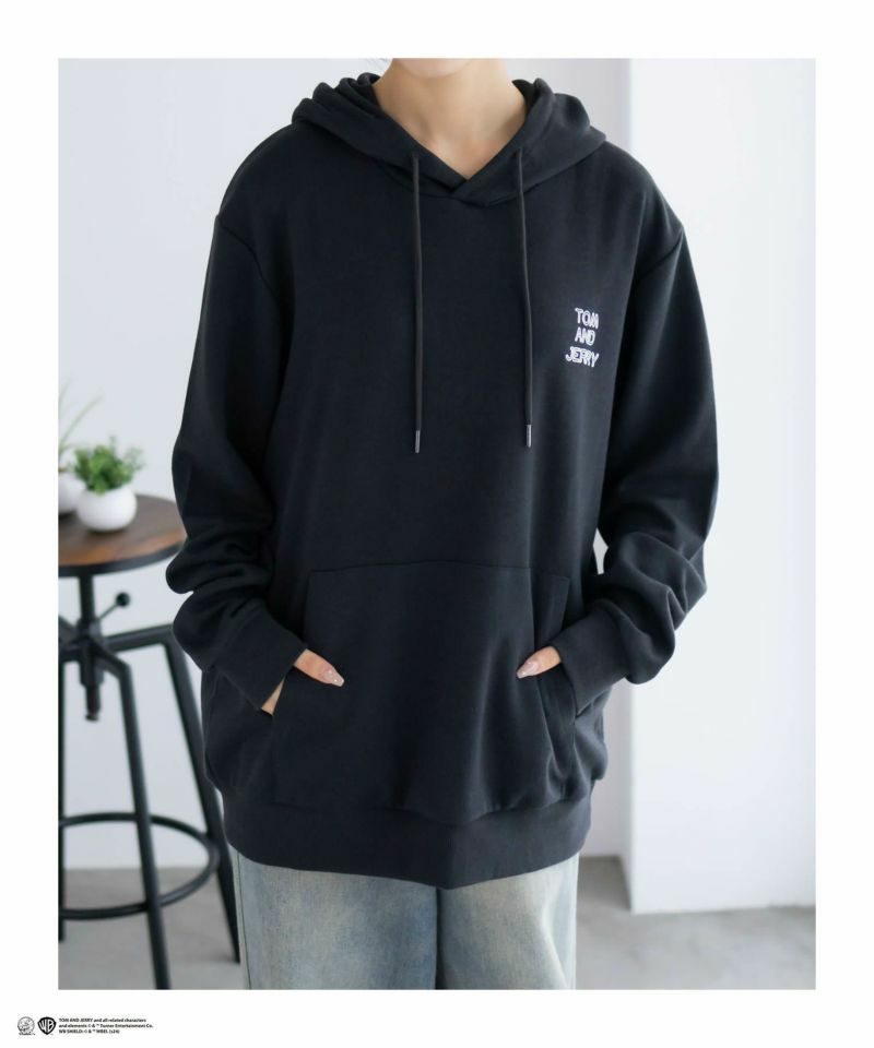 Tom and Jerry ポンチ素材 バック刺繍パーカー メンズ商品画像-3