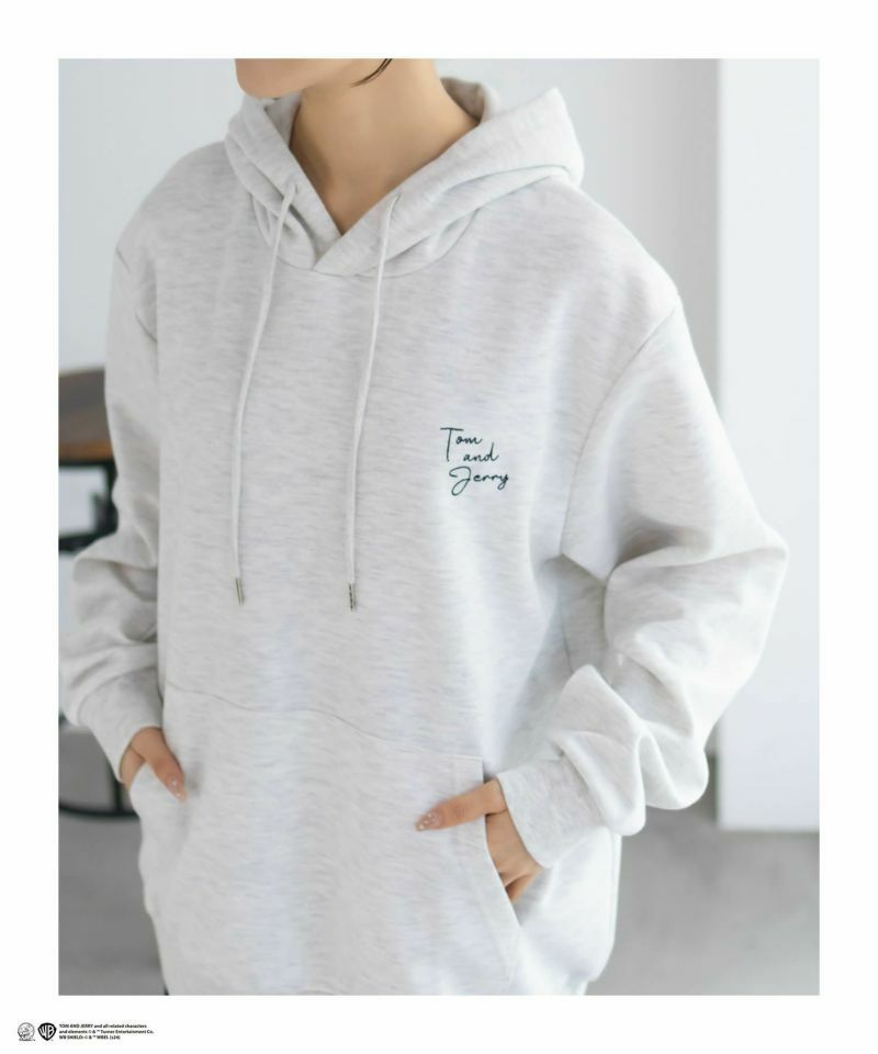 Tom and Jerry ポンチ素材 バック刺繍パーカー メンズ商品画像-7