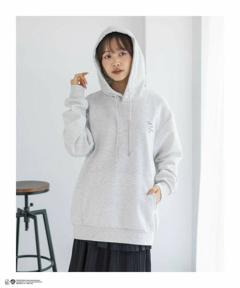 Tom and Jerry ポンチ素材 バック刺繍パーカー メンズ商品画像-9