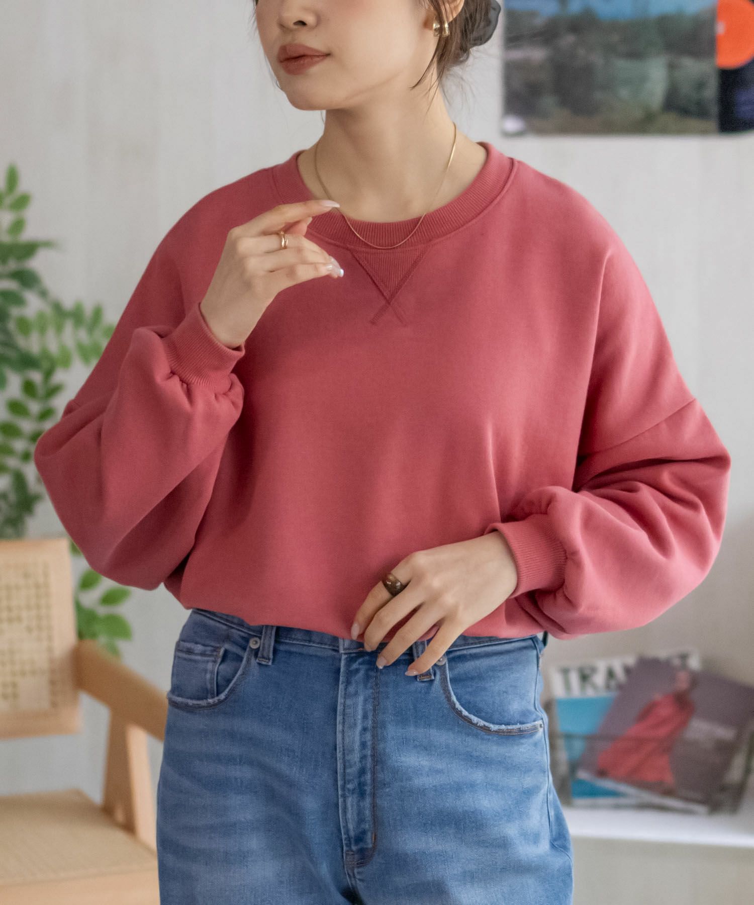 nAvy ガゼットトレーナー レディース商品画像-3