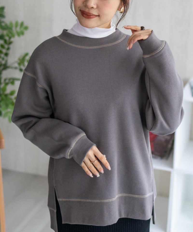 nAvy  配色ステッチトレーナー レディース商品画像-1