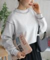nAvy 配色ステッチトレーナー レディース