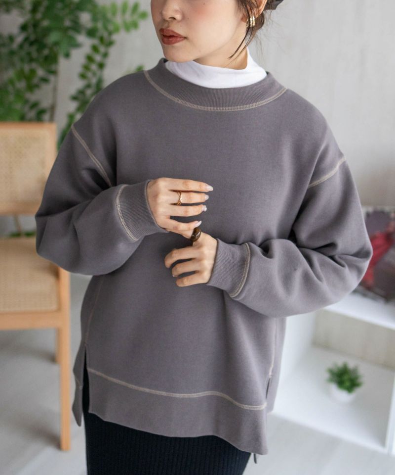 nAvy  配色ステッチトレーナー レディース商品画像-4